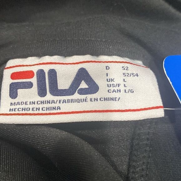 FILA logo hoodie in navy. Men’s S. 55/45 cotton/poly. Like new condition. Sharp! - Picture 3 of 8